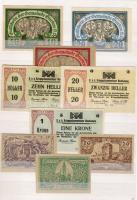 Ausztria 1920-21. 414klf dekoratív szükségpénz, benne jobbak és hadifogolytábor T:cca. 80% I!