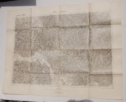 1884 Nádor és Szoborsín katonai térképe