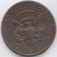 Amerikai Egyesült Államok 1964. 1/2$ Ag "Kennedy" bronz hamisítványa T:2- ph.