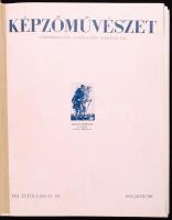 1934 A Képzőművészet teljes évfolyama bekötve nagyon érdekes képanyaggal félvászon kötésben