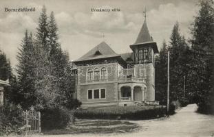 Borszékfürdő, Villa Urmánczy