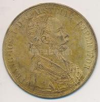 Ausztria 1915. 4 dukát "Ferenc József" aranyozott Br utánzata T:2 Austria 1915. 4 Ducat Au "Franz Joseph I" gold plated replica C:XF