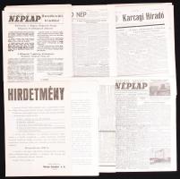 1956 Szolnok megyében. A forradalom a megyei sajtó és aprónyomtatványok tükrében. Kb 100 db nyomtatvány tékában. Szolnok 1989. Verseghy könyvtár