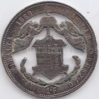 1869GYF 1Ft Ag a címer és az angyalok kivágva T:3