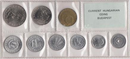 1980. 2f-10Ft 9db klf érmés forgalmi sor fóliatokban T:1