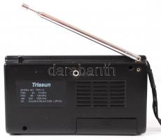 Nicosonic márkájú kézi rádió piros színben 14x8cm és egy Triasun márkájú hordozható kézi rádió. 14x8...