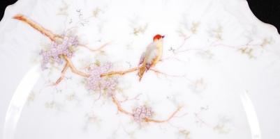 Hiányos madaras készlet, jelzés nélkül, matricás, néhány tányéron hajszálrepedések