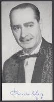 Rodolfo fényképe saját kezű aláírásával