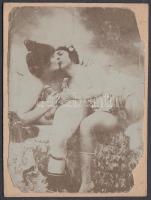 cca 1910 Antik pornó fotó / Antique porn photo 7x10 cm