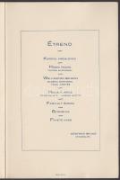 1929 Szolnok TIsza szálló étterme menükártya