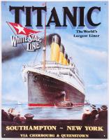 Titanic retro fém reklámtábla / Metal sign 32x40 cm