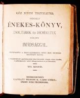 Régi imádságoskönyv dekoratív kaucsuk borítóban réz kapcsokkal