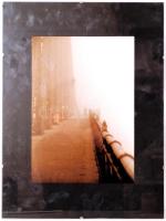 Szabadság hídról készült 3 db üvegezett művészfotó, 30×20 cm