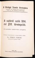 Dr. Finkey Ferenc: A sajtóról szóló 1914. évi XIV. törvénycikk. Általános ismertetéssel és jegyzetek...