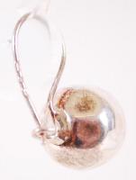 Gömb formájú, ezüst (Ag) fülbevaló pár / 
Spherical silver earrings, 5,9gr