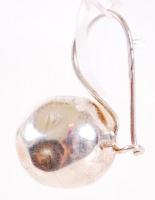 Gömb formájú, ezüst (Ag) fülbevaló pár / 
Spherical silver earrings, 5,9gr