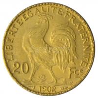 Franciaország/Modern Köztársaság 1902. 20Fr Au "Kakas" (6.44g/0.900) T:2
France/Modern Rep...