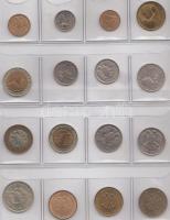 Oroszország 1991-93. 5k - 10R forgalmi sor, összesen 16db klf évszám, verdejel T:1,2
Russia 1991-93....