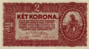 1920. 2K "2aa" (9x) egymáshoz közeli sorszámok T:I,I-