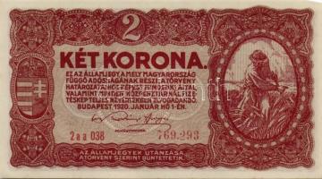 1920. 2K "2aa" (9x) egymáshoz közeli sorszámok T:I,I-