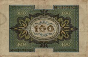 Német Birodalom/Weimari Köztársaság 1920. 100M (4x) T:III
Weimar Republic 1920. 100 Mark (4x) C:F