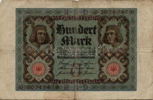 Német Birodalom/Weimari Köztársaság 1920. 100M (4x) T:III
Weimar Republic 1920. 100 Mark (4x) C:F