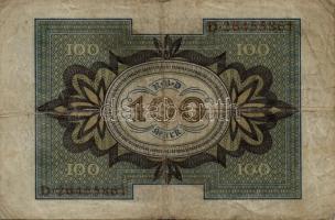 Német Birodalom/Weimari Köztársaság 1920. 100M (4x) T:III
Weimar Republic 1920. 100 Mark (4x) C:F