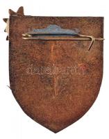 ~1950. "Győr-Sopron Megye Természetjárója" zománcozott aranyozott jelvény T:2