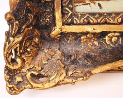 Vértessy jelzéssel: Libapásztor. Olaj, farost, antik keretben, 45×60 cm