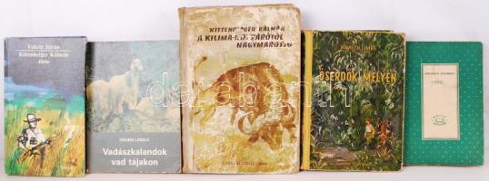 Vadászkönyvtétel: Kittenberger Kálmán: A Kilima-ndzsárótól Nagymarosig; Széchenyi Zsigmond: Csui...!; Fekete István: Kittenberger Kálmán élete; Németh Imre: Őserdők mélyén; Földes László: Vadászkalandok vad tájakon