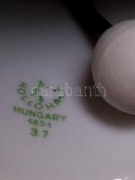 Hollóházi csengő és Unterweissbach mini váza, matricás, jelzett, hibátlan