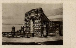 Rome Monument and Ossuary to the Roman soldiers who died for their country, one of the grat doors