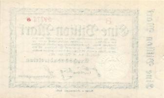 Német Birodalom / Weimari Köztársaság 1923. 1.000.000.000.000M (1 billió) T:II (kis szakadás)
German...