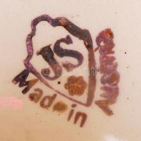 Josef Strnact vázapár, fajansz, jelzett, matricás, apró kopások, m:42 cm