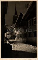 Oberstaufen Lindauer street at night