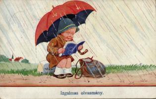 Exciting book, humour (fl)