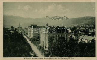 Villach Franz Joseph street with Mangart (EB)