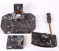 Márvány íróasztali készlet, jó állapotban