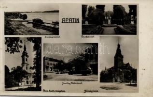 Apatin Miklós Horthy street, town hall, catholic church, park (fl)