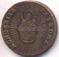 1763. Rézdénár "Mária Terézia" (zárt korona) T:2,2-