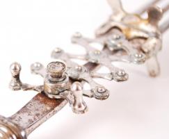 Húsvilla, porcelán nyelű, máz alatti kék festéssel, hibátlan, h:23 cm