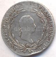 1827G 20Kr Ag "II. Ferenc" T:2-