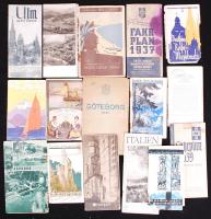 1945 előtt 20db, nagyrészt német nyelvű utazási prospektus /  Before 1945 20 mostly German travel guides