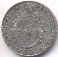 1847B 10Kr Ag "V. Ferdinánd" T:2-,3