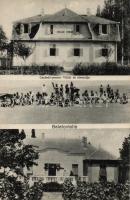 Balatonlelle a Családi Pensió villái és strandja