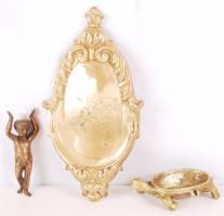 Réz és bronz tárgyak: hamutartó, illetve bútorelemek /  Objects from brass and bronze