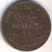 Olaszország 1913. 5c "III. Viktor Emánuel" T:2
Italy 1913. 5 Centesimi "Vittorio Eman...