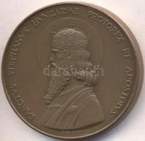 Madarassy Walter (1909-1994) 1938. "Szent István / Szent Jobb" Br emlékérem (40mm) dísztokban T:1