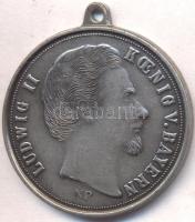 Német Államok 1886. "II. Lajos" fém emlékmedál mellszalag nélkül T:2- German States 1886. "Ludwig II of Bavaria" metal commemorative medal without ribbon C:VF