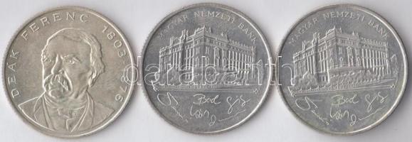 1993-1994. 200Ft Ag "MNB" + "Deák" (3x) T:2,2-